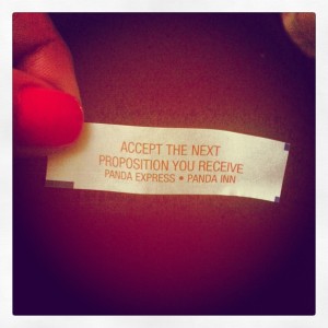 Fortune cookie wisdom