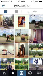 Instagram #yogaselfie